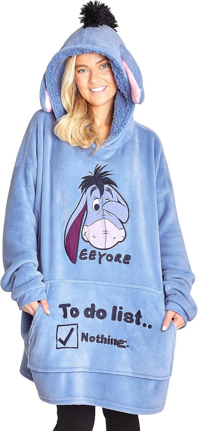 Disney Stitch Sudadera Mujer - Sudadera Manta Con Capucha De Forro Polar, Talla Única, Oversize - Regalos Para Mujer